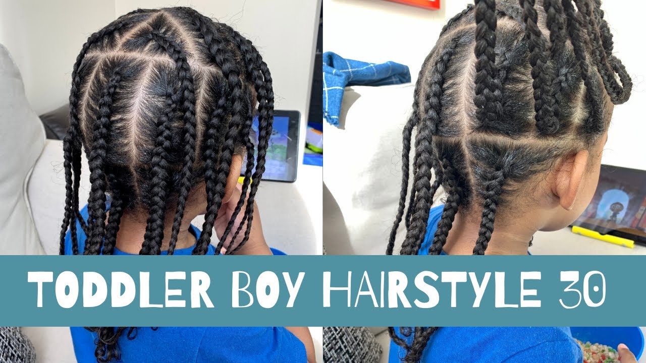 TODDLER BOY HAIRSTYLE 30 | THREE LAYER BRAID | HOW TO BRAID/HOLD YOUR FINGERS | #PROTECTIVESTYLE