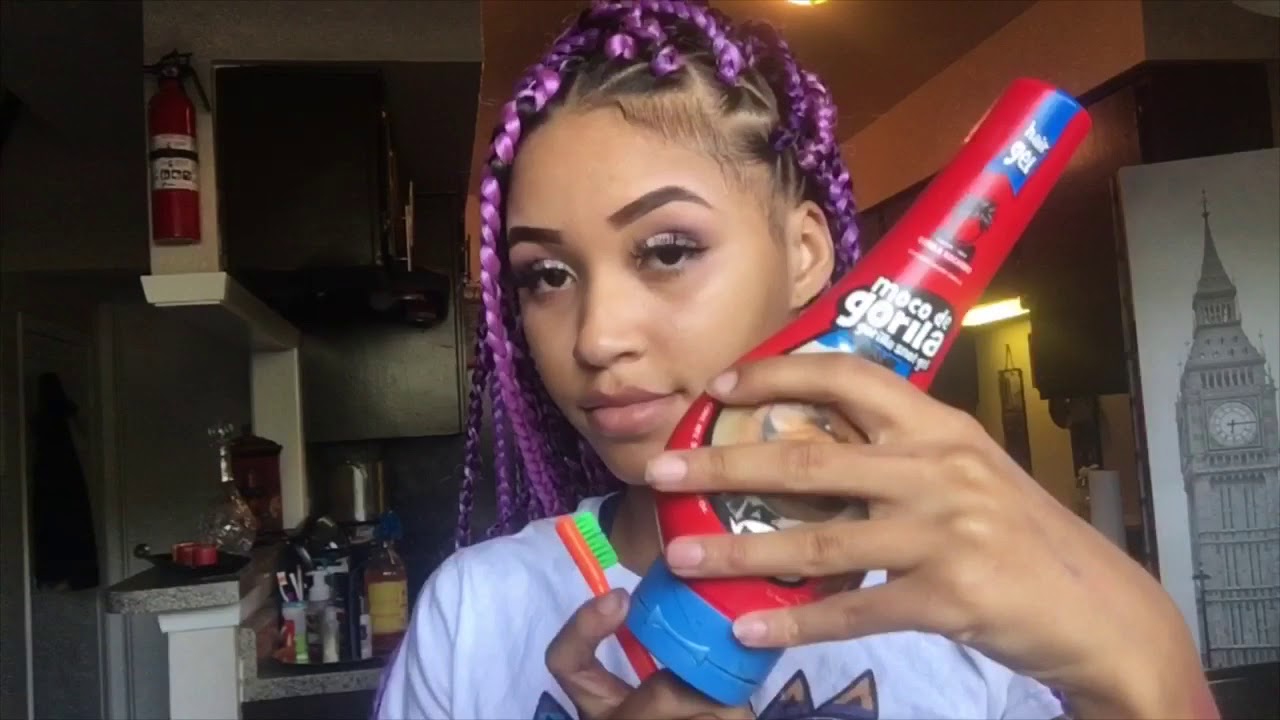 Purple Box Braids Tutorial - @breanarenee_ @trvpgirldallas