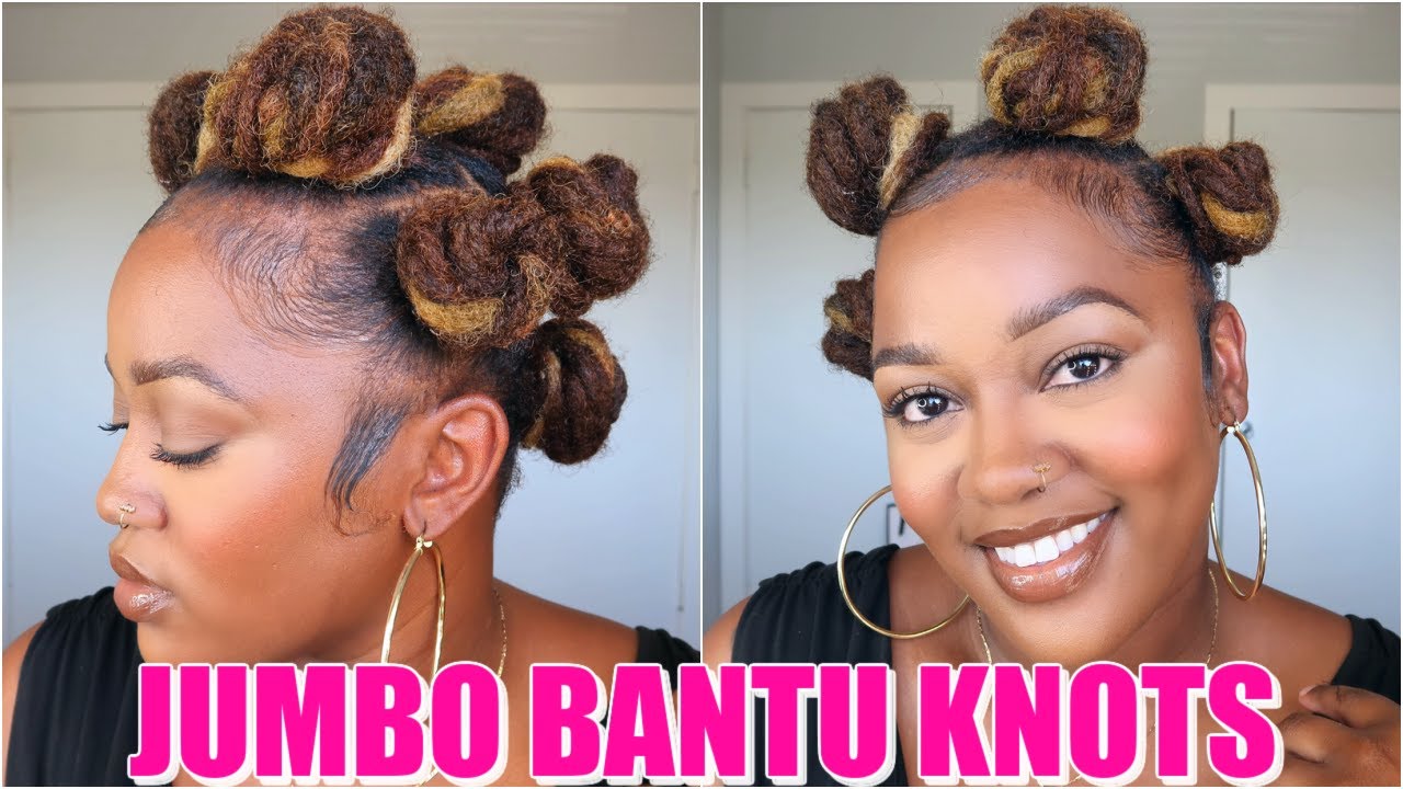 How To: Bantu Knots on Locs // LOC STYLES