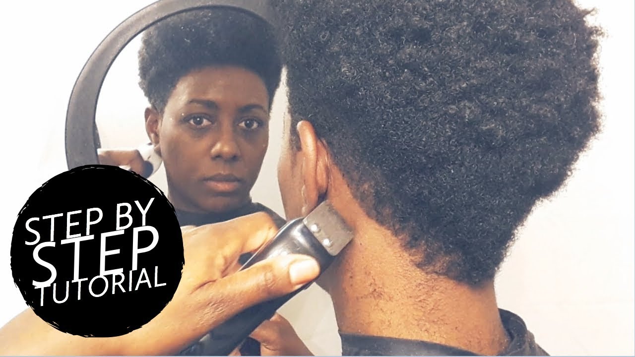How to Cut a Tapered Faux Hawk on 4B/4C Natural Hair | BEAUTYCUTRIGHT