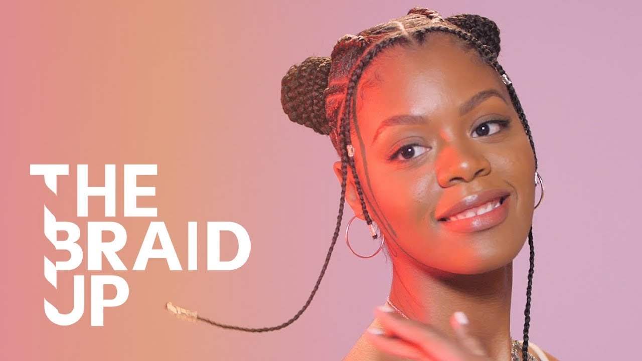 Stitch Braid Space Buns | The Braid Up | Cosmopolitan
