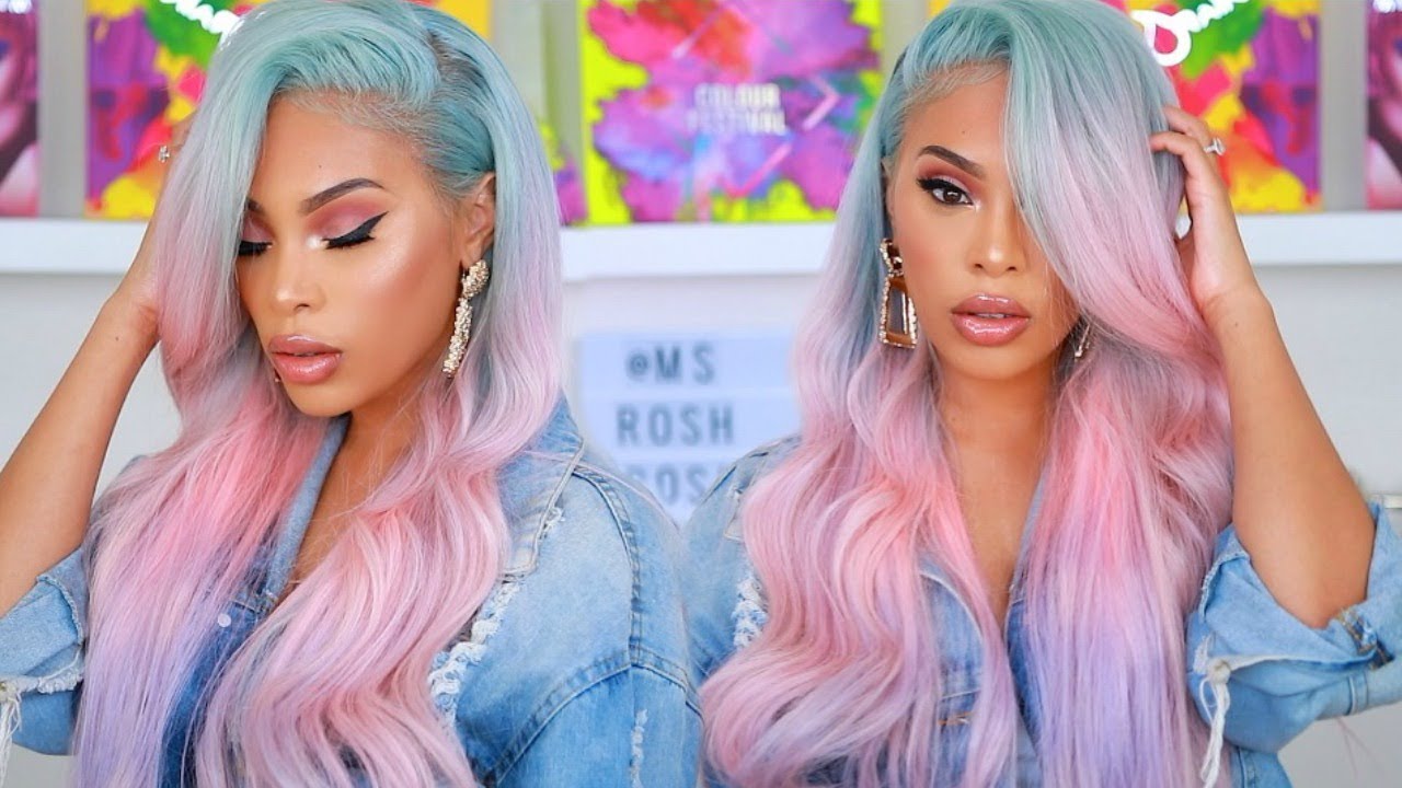 EASY WATER COLOR  OMBRE HAIR | COTTON CANDY PASTEL HAIR