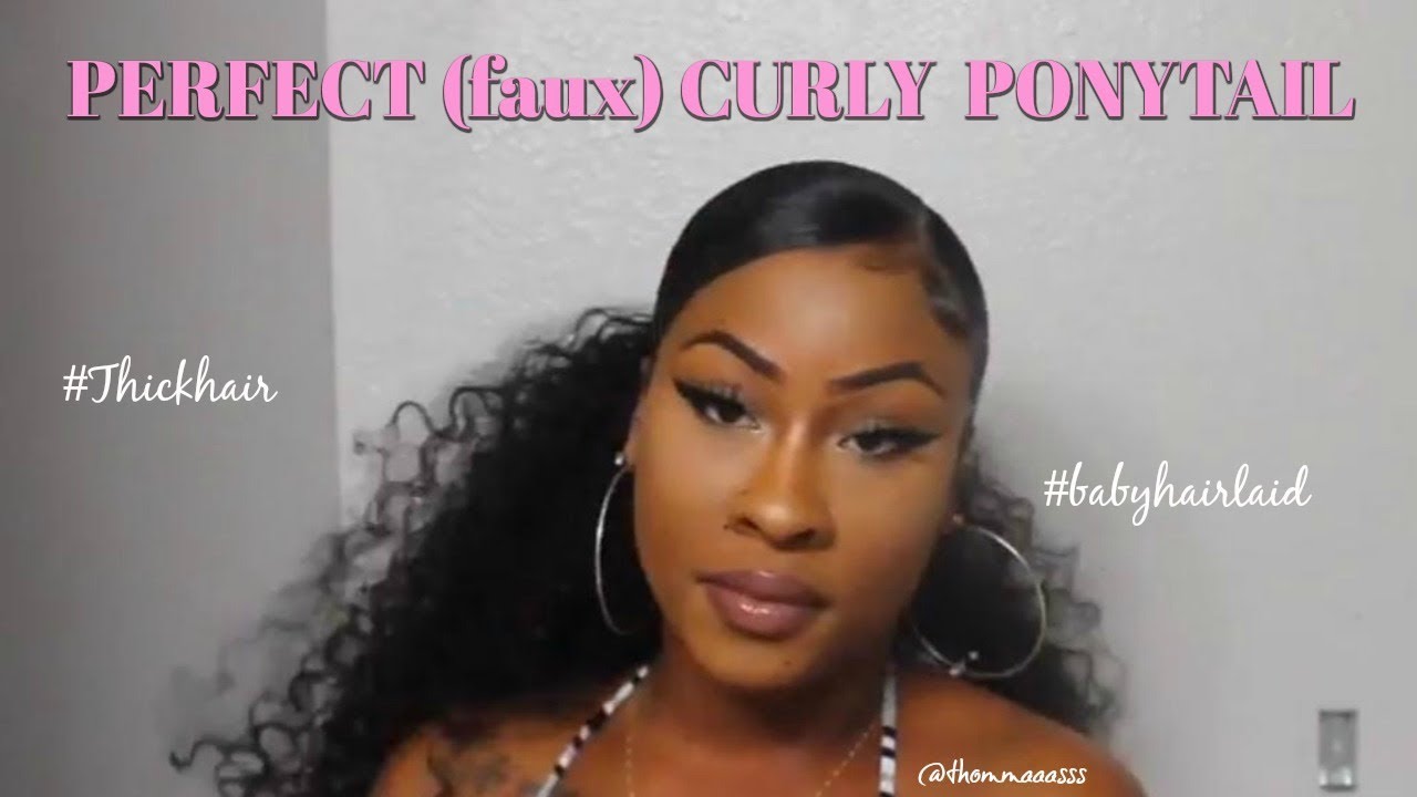 The PERFECT #CurlyPonytail ft. Outre Amy