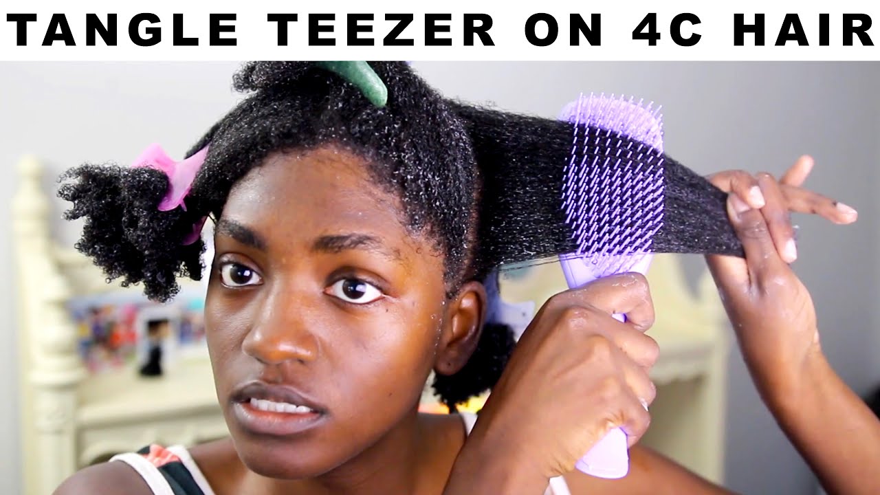 I should have tried Tangle Teezer YEARS AGO | Detangling for 4C Natural Hair
