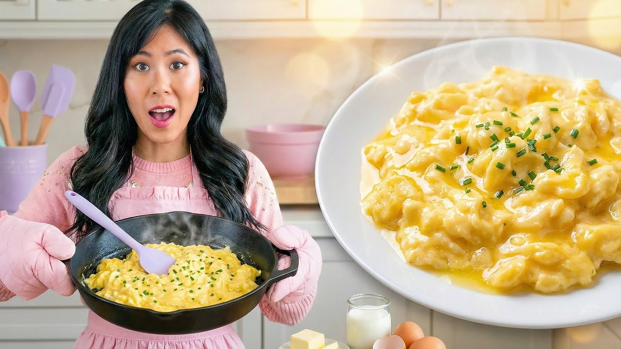SCRAMBLED EGGS - How To Make Perfect Scrambled Eggs for Breakfast