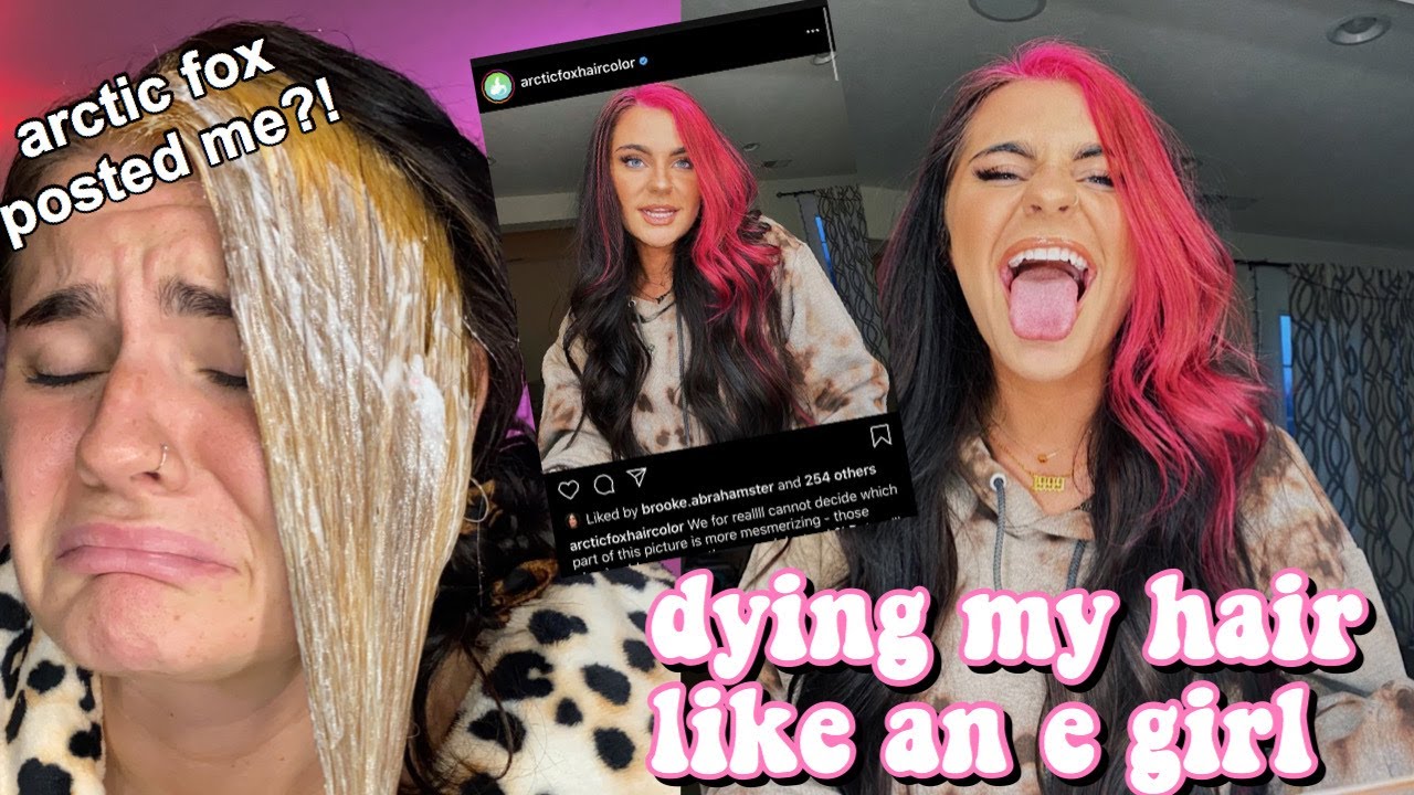 bleaching and dyeing my hair like an egirl in quarantine