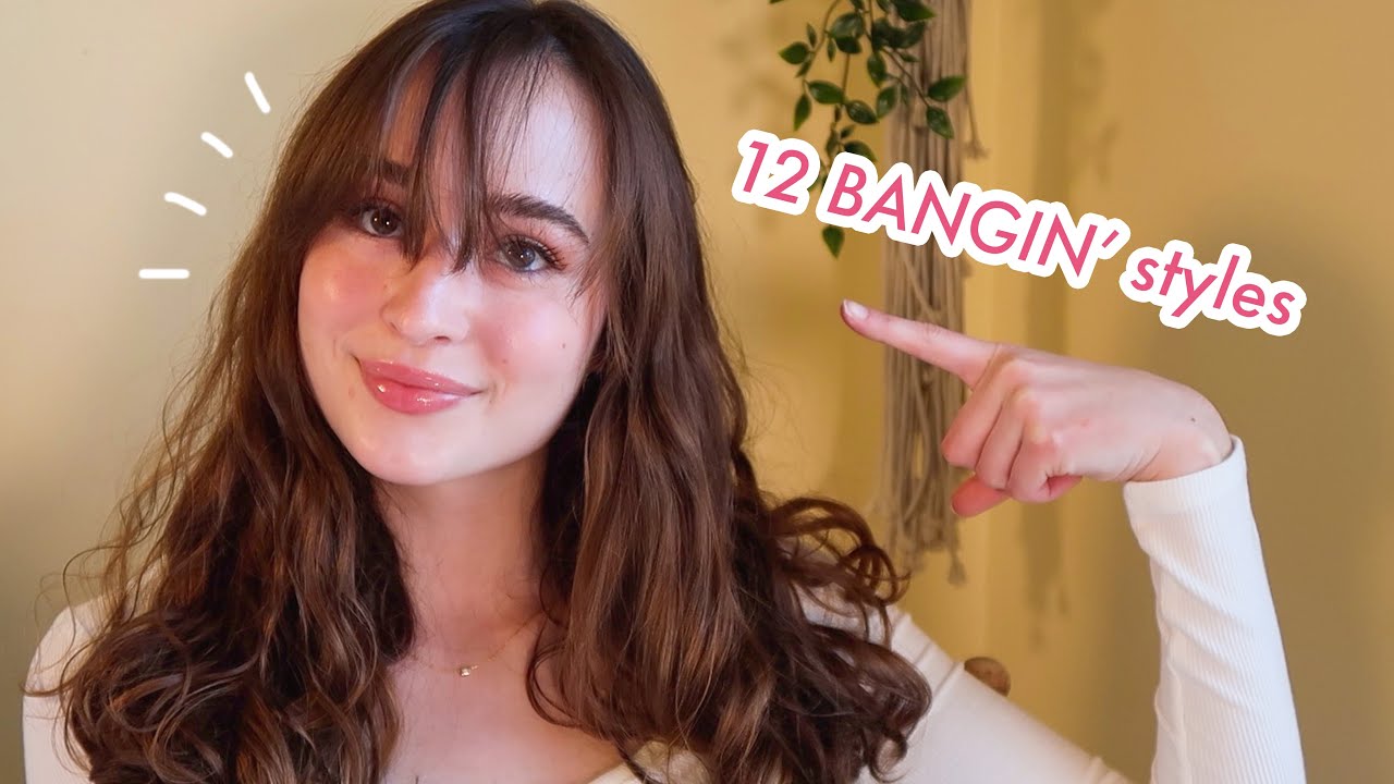 My Go-To Hairstyles For Grown Out Bangs | how I style + hide bangs