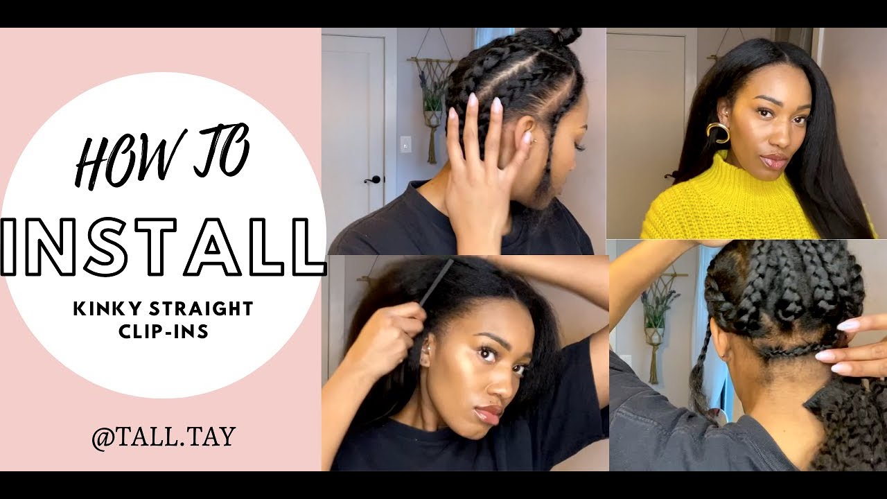 Clip In Extensions for Natural Hair | Installation Tutorial