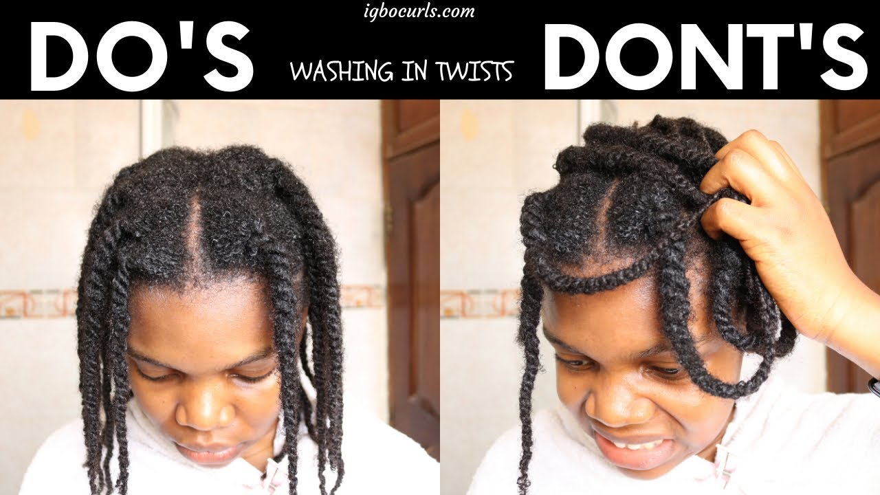 How To WASH 4C NATURAL HAIR IN TWO STRAND TWISTS CORRECTLY(UPDATED)
