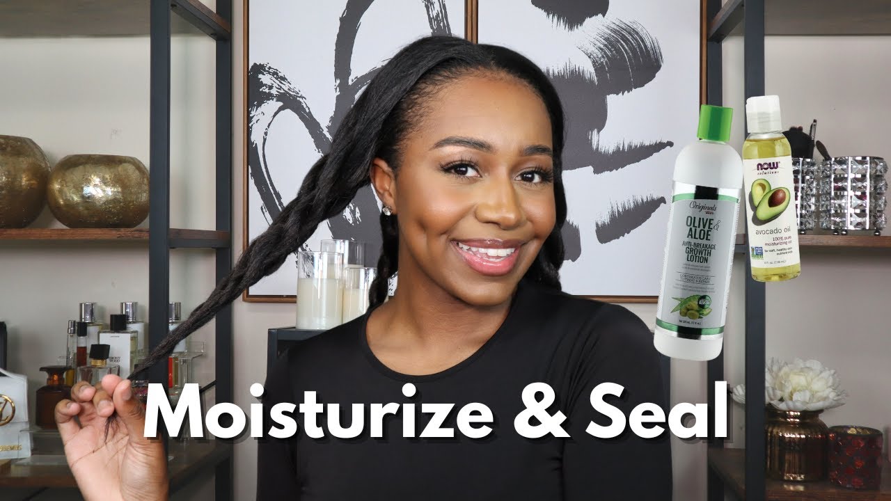 UPDATED MOISTURIZE & SEAL ROUTINE ON RELAXED HAIR| BEST WAY TO RETAIN LENGTH | ALLABOUTASH