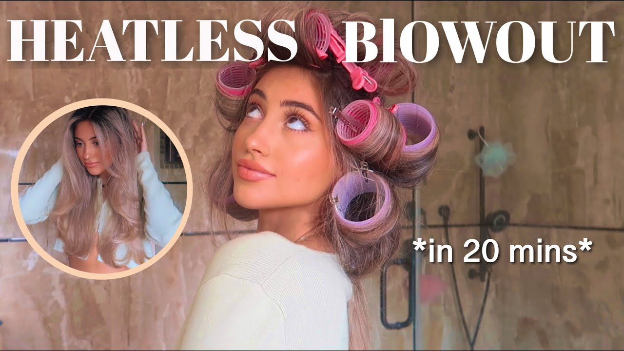 attempting a SALON BLOWOUT W/ ROLLERS *big & bouncy*