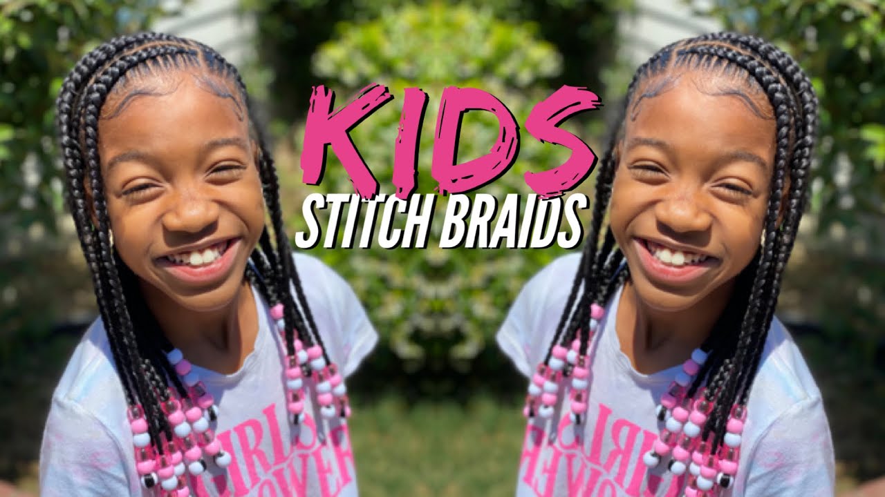 Kids Stitch Braids| Beading Tutorial| Dopeaxxpana