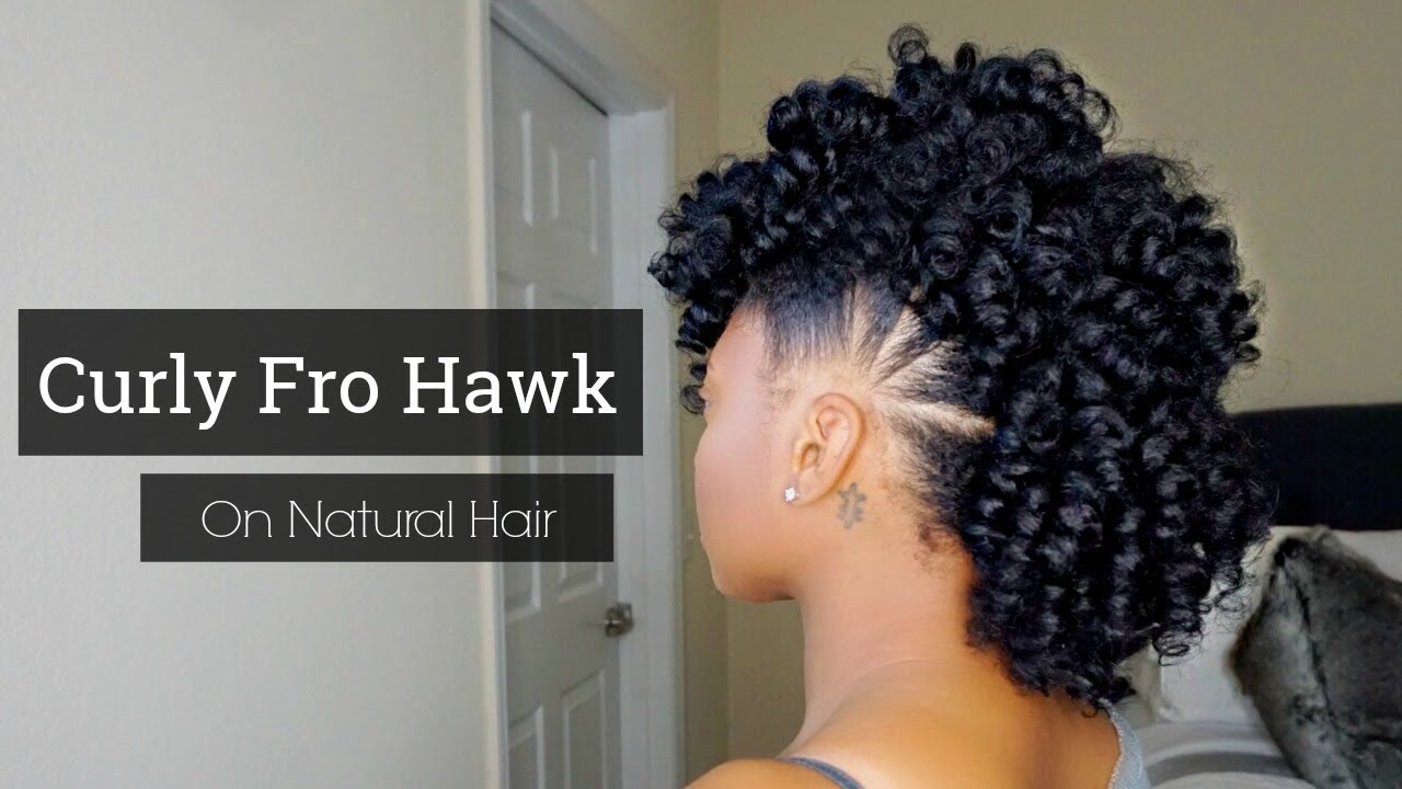 Curly Mohawk On Natural Hair | Pony Hawk