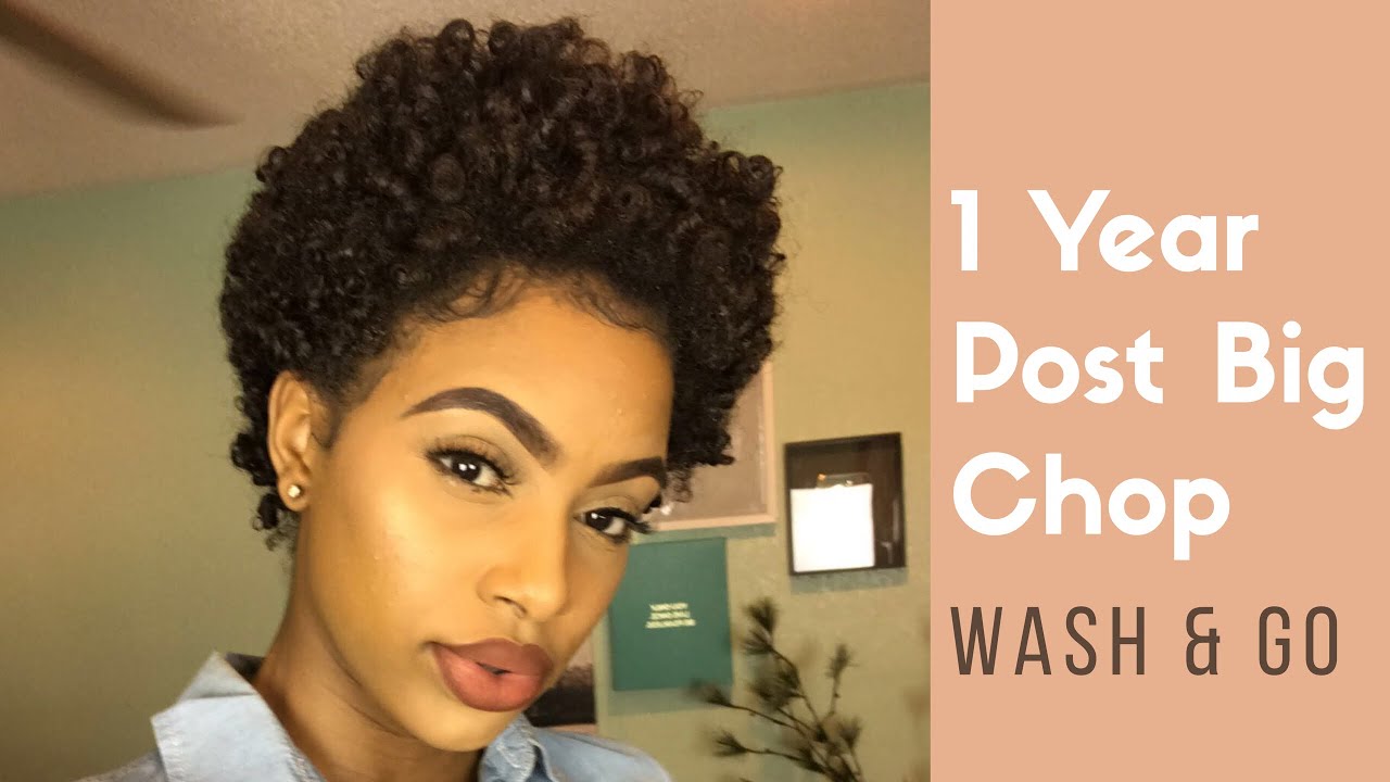 Wash n Go on TWA | 1 Year Post- Big Chop!
