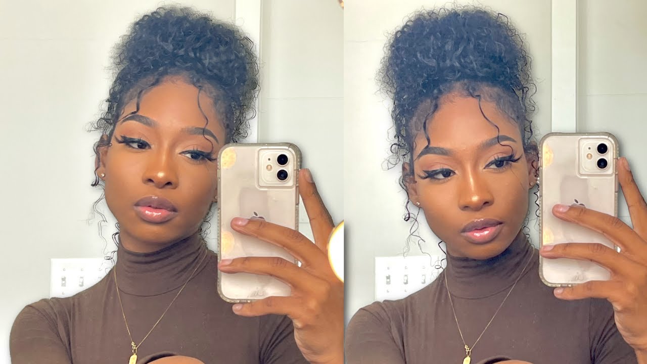 Easy, Quick & Effortless Messy Bun On Natural Hair Tutorial | JAELAH MAJETTE
