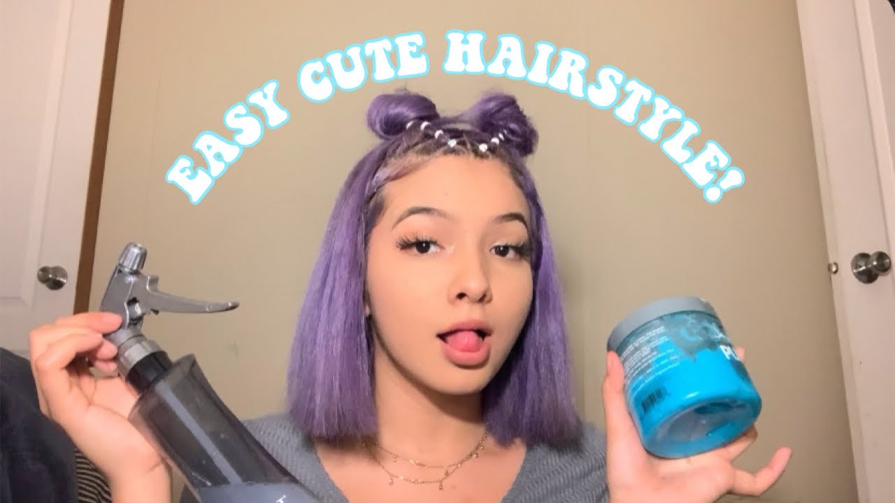 CUTE EASY HAIRSTYLE (with rubber bands)
