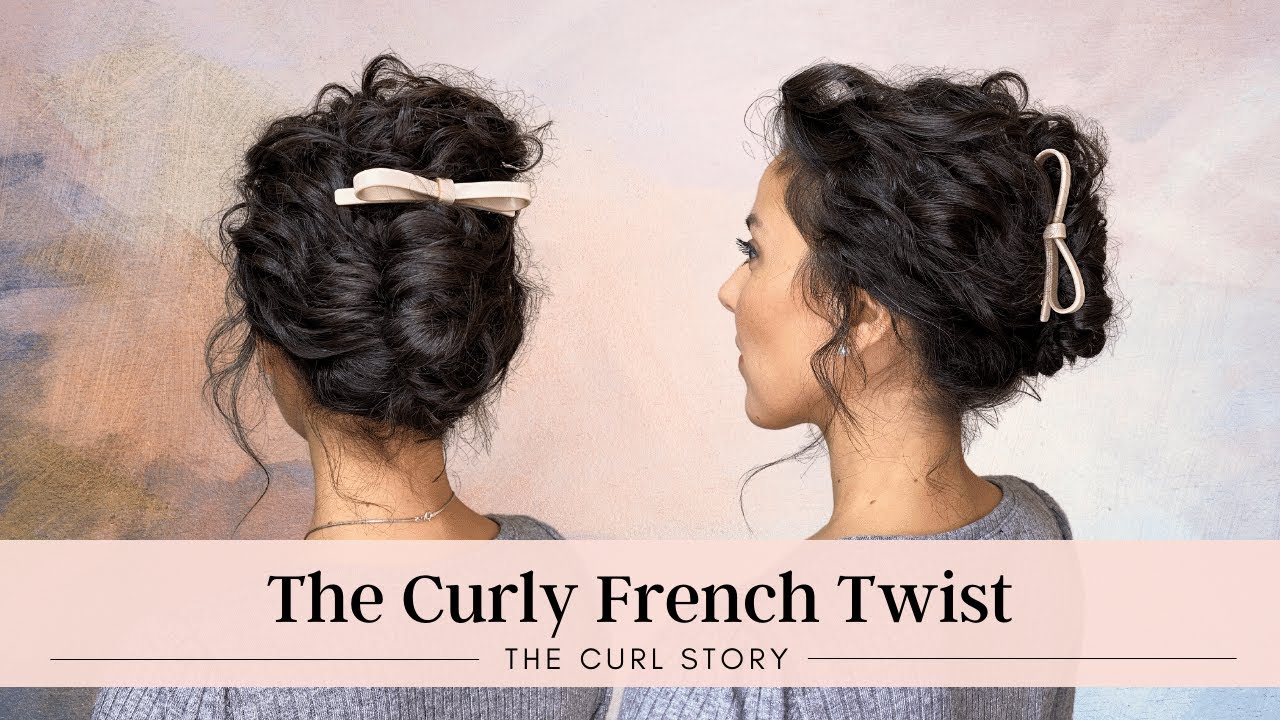 The Curly French Twist | Easy Curly Hairstyles (Tutorial)