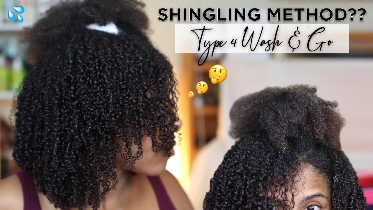Trying the Shingling Method for my Wash & Go! More Definition??? 🤔 | Dense Type 4 Hair