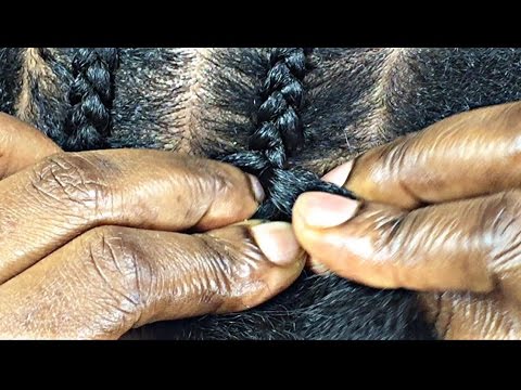 #143. HOW TO CORNROW 4 BEGINNERS ONLY