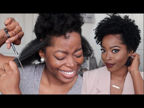 I CUT MY HAIR OFF!!!! 2ND BIG CHOP: Starting my Natural Journey Over (4b4c natural hair) Tapered cut
