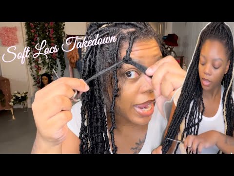 How To Take Down Soft Locs | Easy Guided Tutorial | No damage
