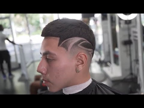 Mid Drop Fade &amp; Design Tutorial Ft @j.marrtt