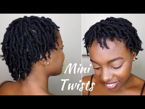 How To SUPER Juicy Mini Twists On Short 4C Natural Hair