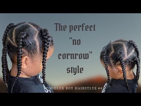 TODDLER BOY HAIRSTYLE 41 | NO CORNROW HAIRSTYLE | SINGLE BRAID OR TWIST STYLE | PROTECTIVE STYLE