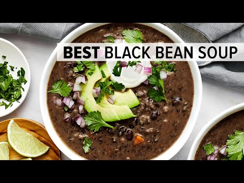 BLACK BEAN SOUP is a vegetarian soup that's SO DARN good!