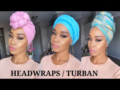 🔥 6 Quick &amp; EASY Headwrap/ Turban Styles / Tutorials /Tupo1