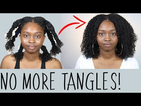 NO MORE TANGLES SIS! | How I Band And Stretch My Natural Hair