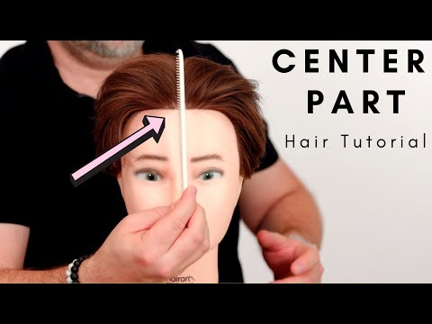 How to Get a Center Part - TheSalonGuy