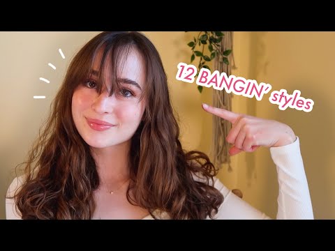 My Go-To Hairstyles For Grown Out Bangs | how I style + hide bangs