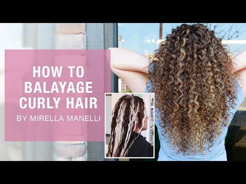 How To Balayage Curly Hair | Professional Stylist Hair Color Tutorial | Kenra Color