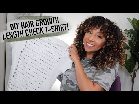 DIY Hair Growth Length Check T-Shirts! How long is my hair?? | BiancaReneeToday