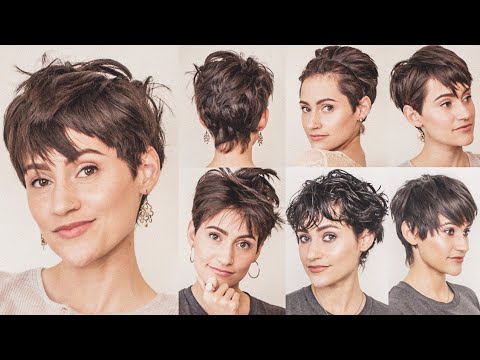 How to Style a Pixie Cut with Bangs Hair Tutorial