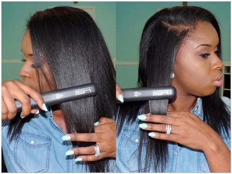 Straightening Natural Hair| HSI Professional Flat Iron