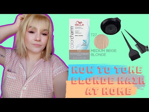 Toning Bleached Hair At Home - Wella T27 Toner Review
