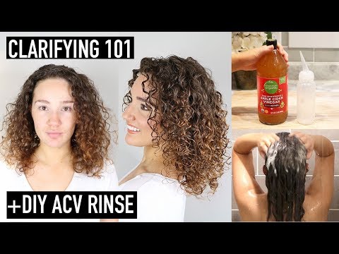 Clarifying Curly Hair: How to Clarify &amp; Remove BuildUp + ACV Rinse