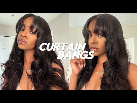 70'S STYLE BANGS ON CLOSURE WIG | Curtain Bangs | ft. Beauty Forever Hair