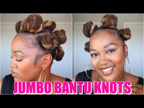 How To: Bantu Knots on Locs // LOC STYLES