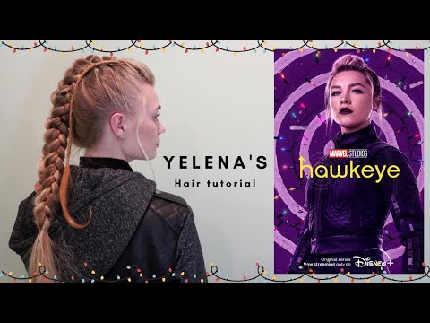 Yelena Belova’s hairstyle tutorial from Hawkeye