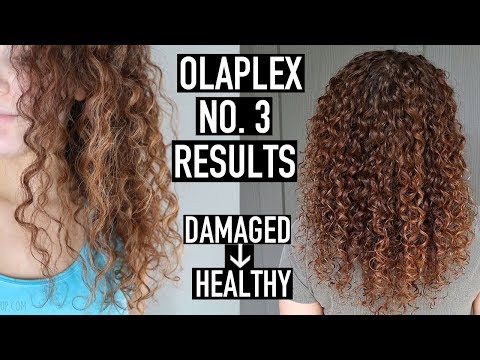 Olaplex No. 3 Before &amp; After Results - How to Use Olaplex to Repair Damaged Curly Hair