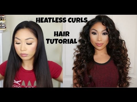 HEATLESS CURLS HAIR TUTORIAL