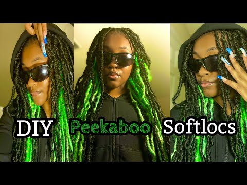 DIY: Green Peekaboo Soft Locs 28” *NEW METHOD*| It’s Vee |