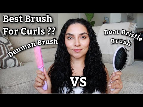 Comparing Denman Brush VS Boar Bristle Brush Which Is Best For Curly Hair ?