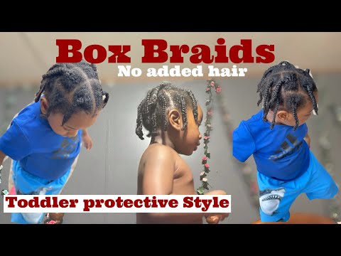 #TODDLER BOY HAIRSTYLE #1 #LARGE BOX BRAIDS~~~ Nonnikay