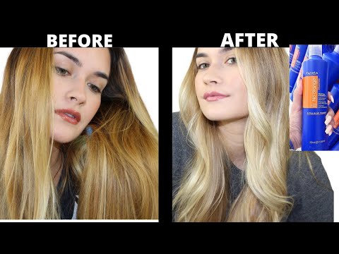 GET RID OF BRASSY TONES AT HOME WITH ONLY BLUE SHAMPOO | FANOLA NO ORANGE SHAMPOO TRY ON TUTORIAL