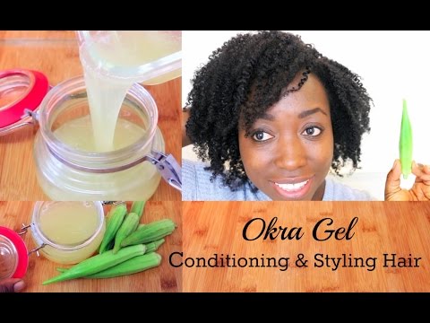 How To Make Okra Gel For Hair Growth Conditioning Detangling Styling DIY Hair Gel For All Hair Type