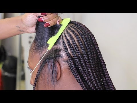 3 Layer Tribal Feed In Braids Tutorial | Tiffani Renae